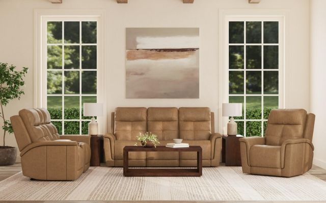 Flexsteel® Ranger Oakridge Brown Leather Power Recliner-3
