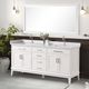 Furniture of America® Almeria White Vanity Set with Mirror-1