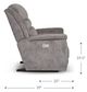 La-Z-Boy® Rosewood Wine Leather Power Rocking Recliner with Headrest and Lumbar-5