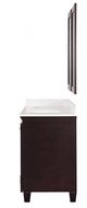 Furniture of America® Oliva Espresso/White Vanity Set with Mirror-2