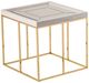 Michael Amini® Carmela Shimmer Ivory Side Table with Gold Base-2