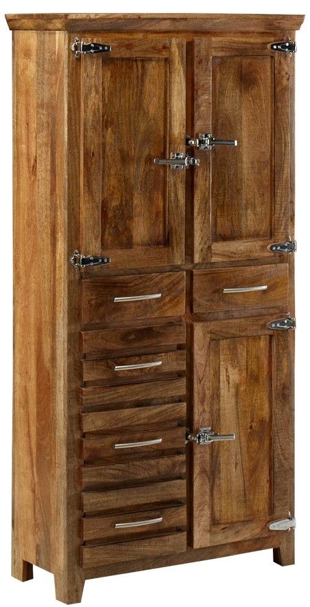 Jaipur Furniture Icebox Rustic Sawan Tall Cabinet-0
