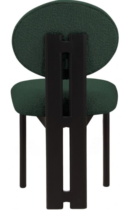 Meridian Furniture Napa Green/Black Boucle Upholstered Dining Chair-3