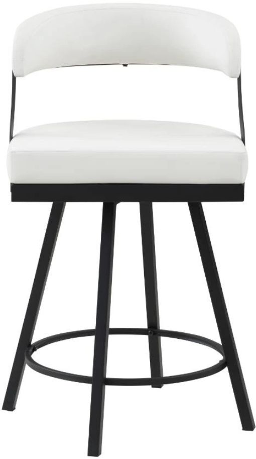 Homelegance® Crowley White Counter Swivel Chair-3