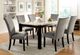 Furniture of America® Gladstone 7-Piece Ivory Dining Table Set with Dark Walnut Base-0