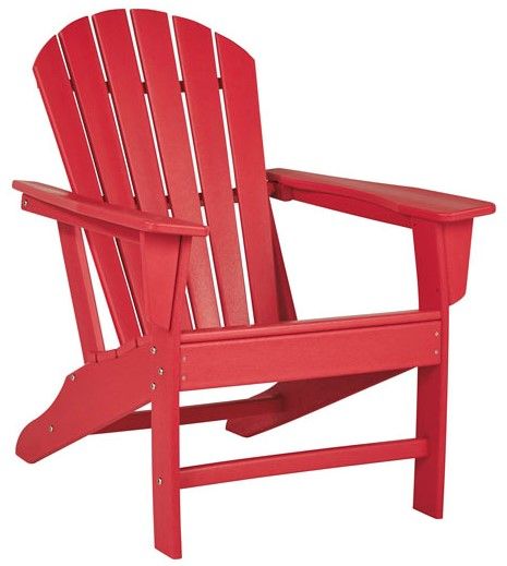 Signature Design by Ashley® Sundown Treasure 3-Piece Red Outdoor Seating Set-1
