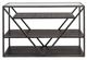 Liberty Furniture Arista Glass Top Sofa Table with Cobblestone Brown/Gray Base-2