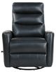 New Classic® Home Furnishings Takami Black Manual Swivel Recliner-2