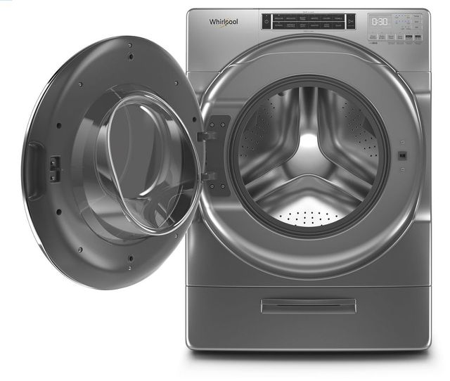 Whirlpool® Chrome Shadow Front Load Washer & Gas Dryer Laundry Pair-4