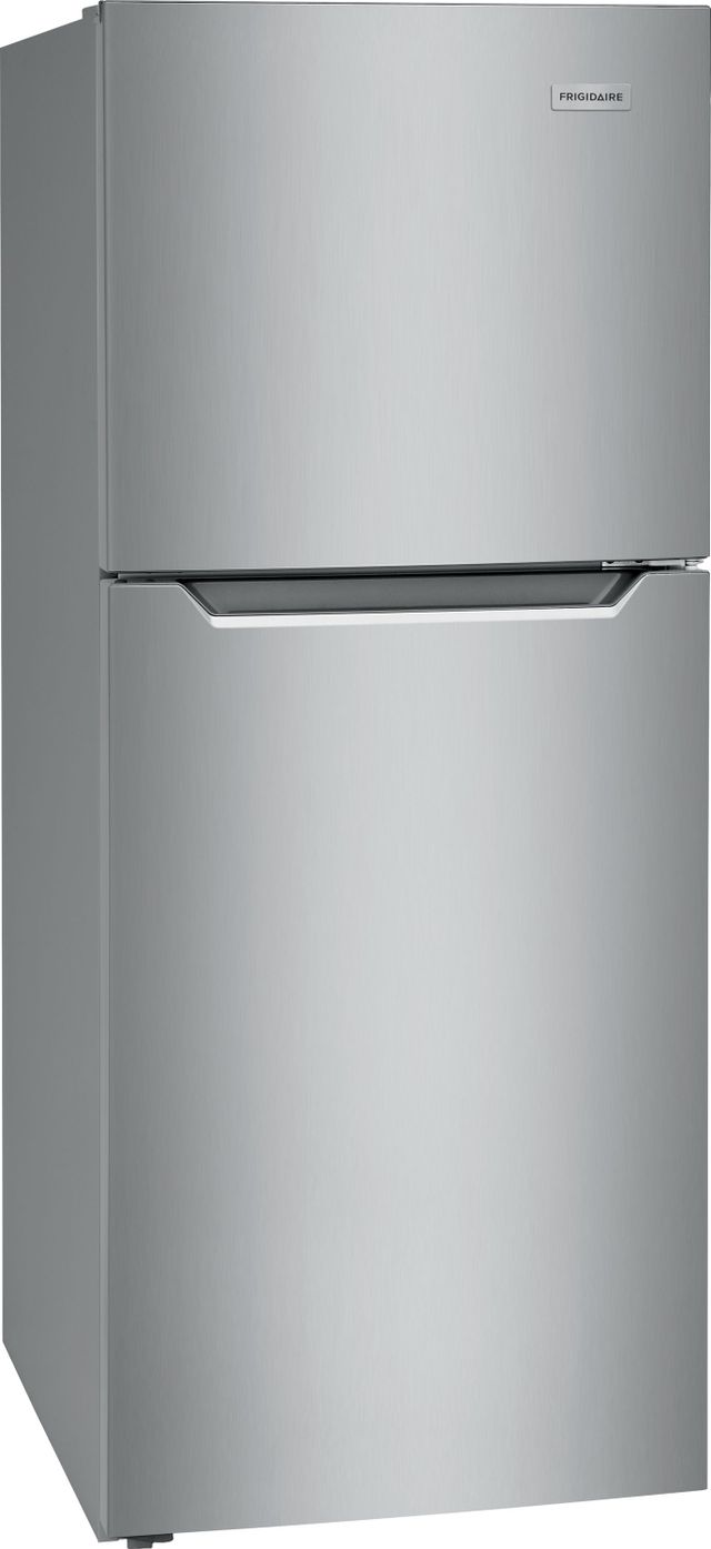 Frigidaire® 10.1 Cu. Ft. Brushed Steel Top Freezer Refrigerator-5