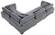 Homelegance® Traverse 4-Piece Gray Modular Sectional-4