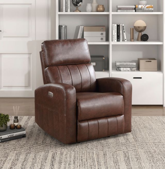 Homelegance® Wheaton Brown Power Lift Recliner-1