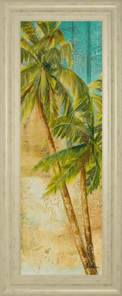 Classy Art Beach Palm Panel 1 by Patricia Pinto Framed Print Wall Art-1