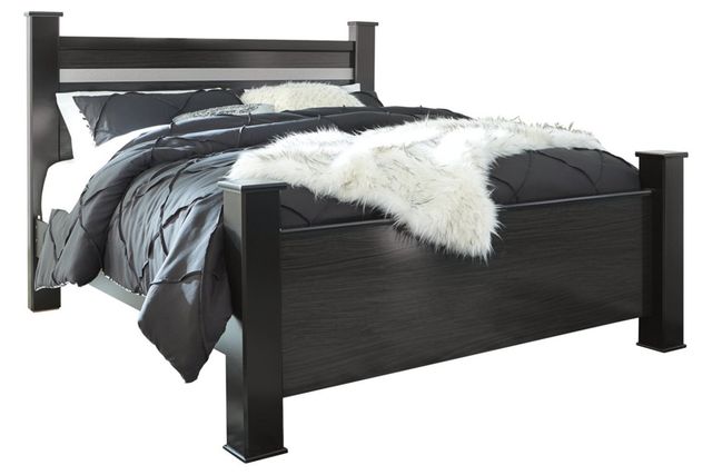 Signature Design by Ashley® Starberry 5-Piece Black Queen Poster Bed Set-1