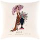 Surya La Guirlande Cream 18"x18" Toss Pillow with Down Insert-0