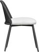 TOV Furniture Alexa Black/Cream White Linen/Rattan Outdoor Dining Chair-4