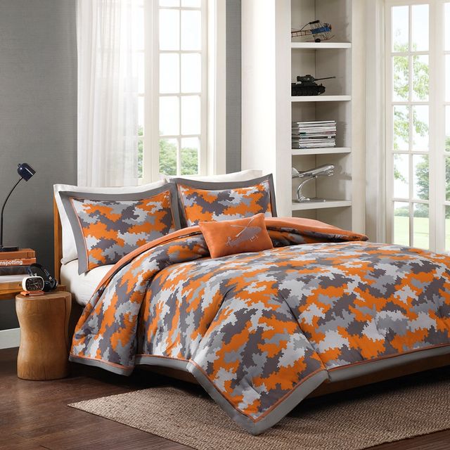Olliix by Mi Zone Lance Orange Twin/Twin XL Comforter Set-1