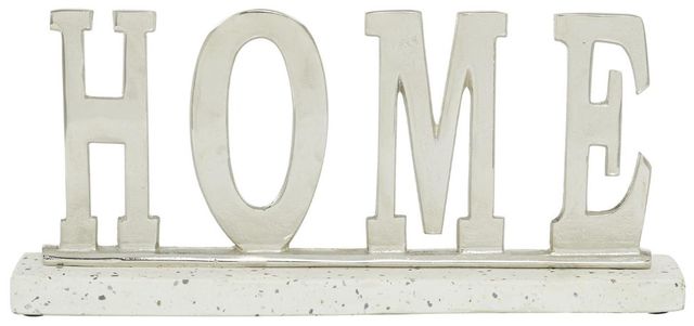 Deco Marche Silver 18" Home Decorative Sign-0