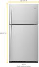 Whirlpool® 33" 21.3 Cu. Ft. Monochromatic Stainless Steel Top Freezer Refrigerator-2