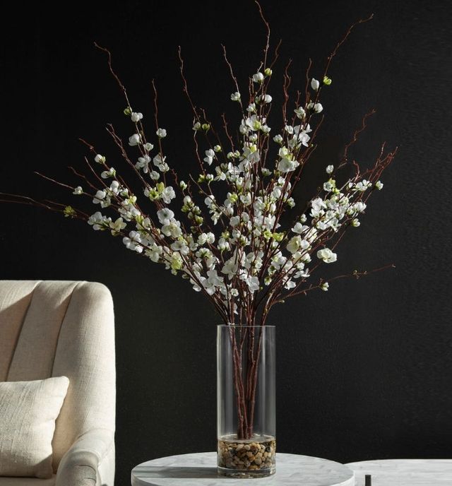 Uttermost® Quince Blossoms Cream Silk Centerpiece-1
