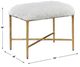 Uttermost® Charmed Cream/Soft Gold Small Bench-2