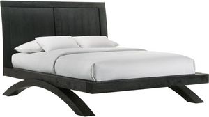 Elements International Allan Black Queen Platform Bed