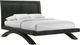 Elements International Allan Black Queen Platform Bed-0