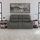 Flexsteel® Carter Smoke Power Reclining Loveseat with Console-1