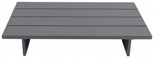 Meridian Furniture Maldives Dark Gray Aluminum Outdoor Patio Coffee Table-1