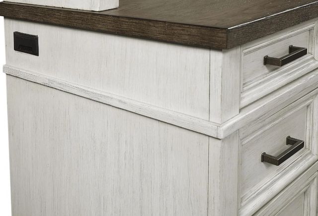 aspenhome® Caraway Aged Ivory Credenza Desk-3