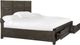 Magnussen Home® Abington Weathered Charcoal California King Panel Storage Bed-2