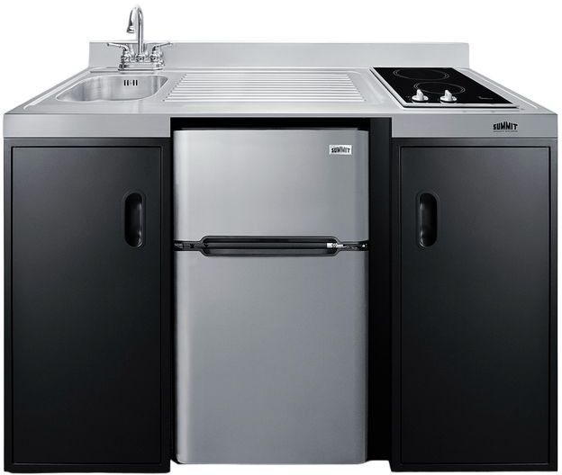 Summit® 54" Black All-in-one Kitchenette -0