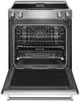 KitchenAid® 30" Stainless Steel Downdraft Slide-In Electric Range-1