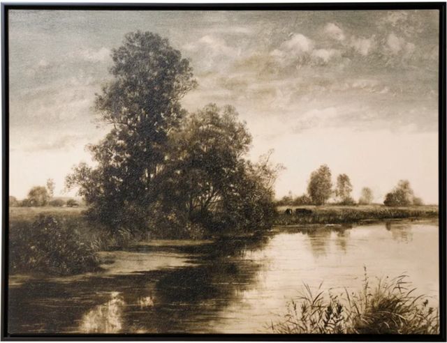 Stylecraft Pastoral Pond Landscape Wall Art-0