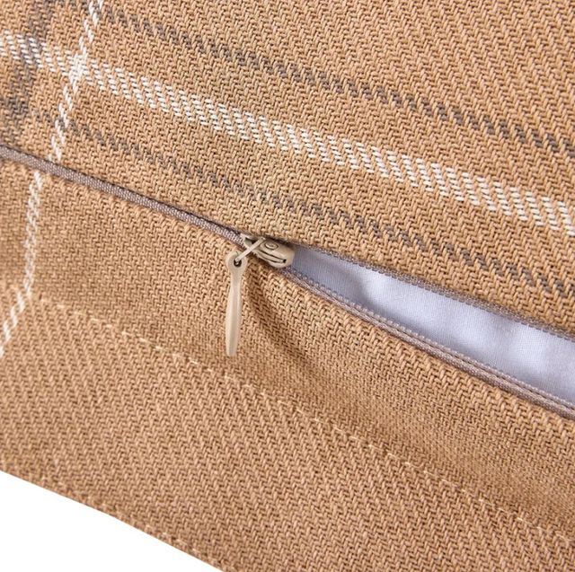 HiEnd Accents Harrington Heritage Plaid Saddle Brown Euro Sham-2