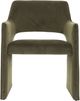 Primo™ International Barksdale 2-Piece Green Piping Velvet Dining Arm Chair Set-2