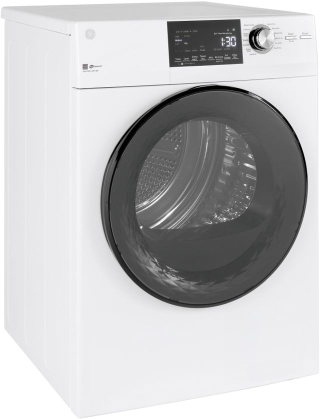 2.4 Cu. Ft. White Front Load Washer & 4.3 Cu. Ft. Electric Dryer & Riser-3