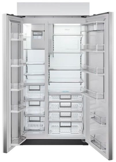 Sub-Zero® Classic Series 42" 24.5 Cu. Ft. Stainless Steel Built-In Side-by-Side Refrigerator/Freezer with Internal Dispenser-1