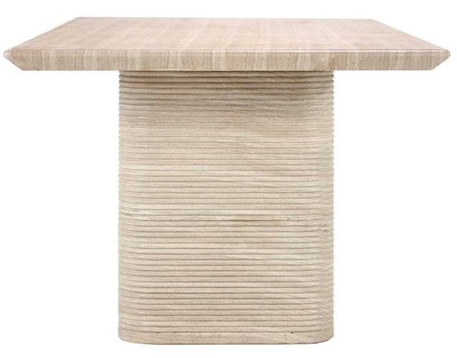 Classic Home Aiden Beige 87" Outdoor Concrete Dining Table-2