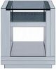 ACME Furniture Nysa Glass Top End Table with Mirrored Base-1