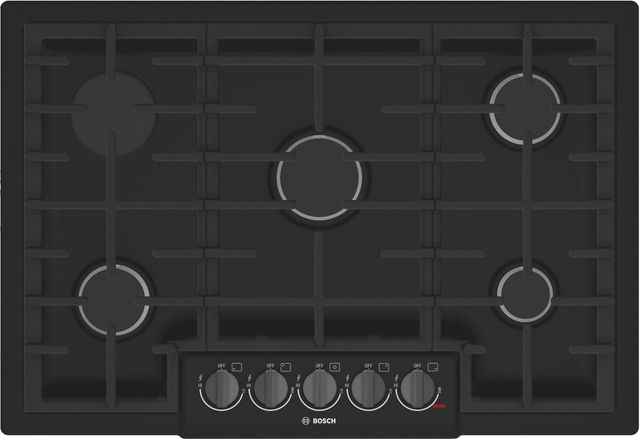 Bosch® 800 Series 30" Black Gas Cooktop-0