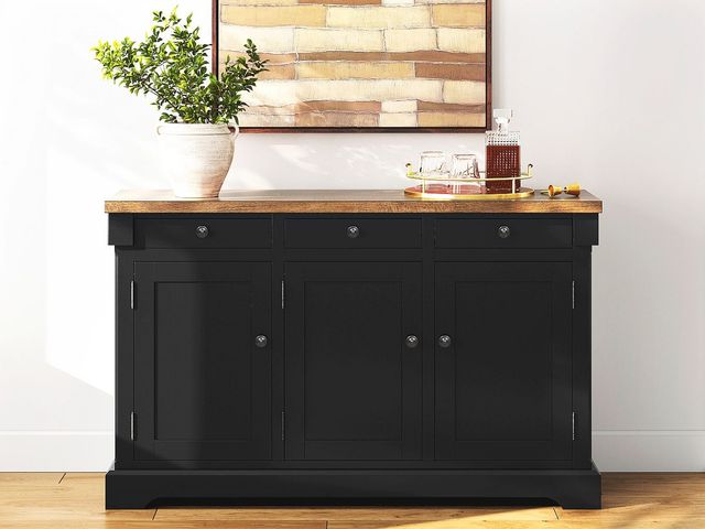 Signature Design by Ashley® Wildenauer Black/Brown Dining Room Buffet-1