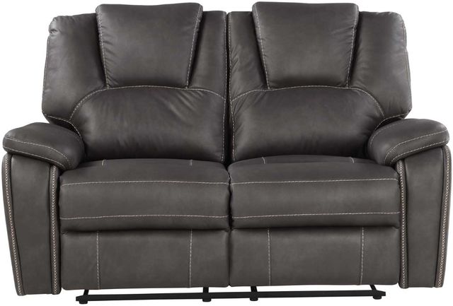 Steve Silver Co. Katrine Charcoal Mnaual Reclining Loveseat-3
