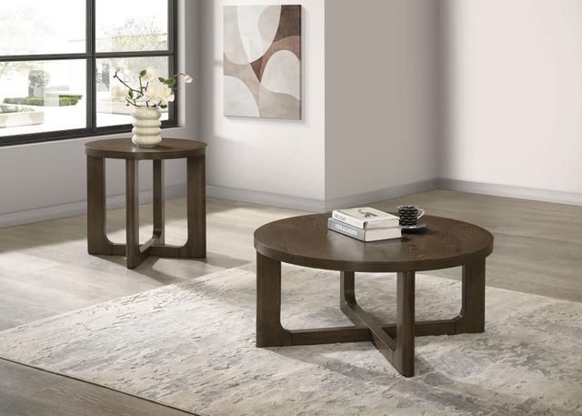 Coaster® Kessler 2-Piece Brown Coffee Table Set-1