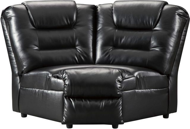 Signature Design by Ashley® Vacherie 3-Piece Black Reclining Sectional-1