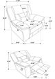 Coaster® Greer 3-Piece Dark Brown Manual Reclining Living Room Set-4
