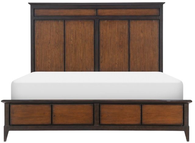 Legacy Classic Fenmore Dark Mocha/Distressed Cherry Queen Panel Bed-2