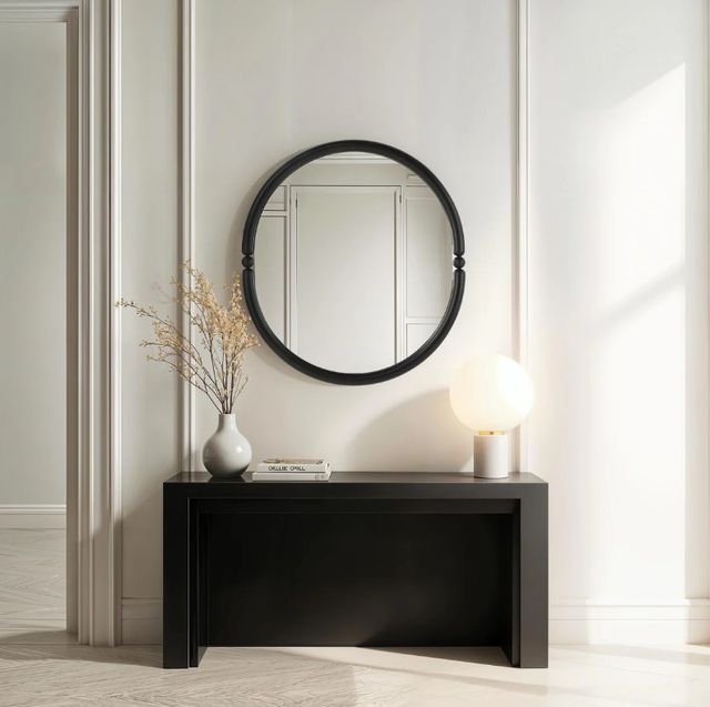 Renwil® Ditto Matte Black Accent Mirror-1