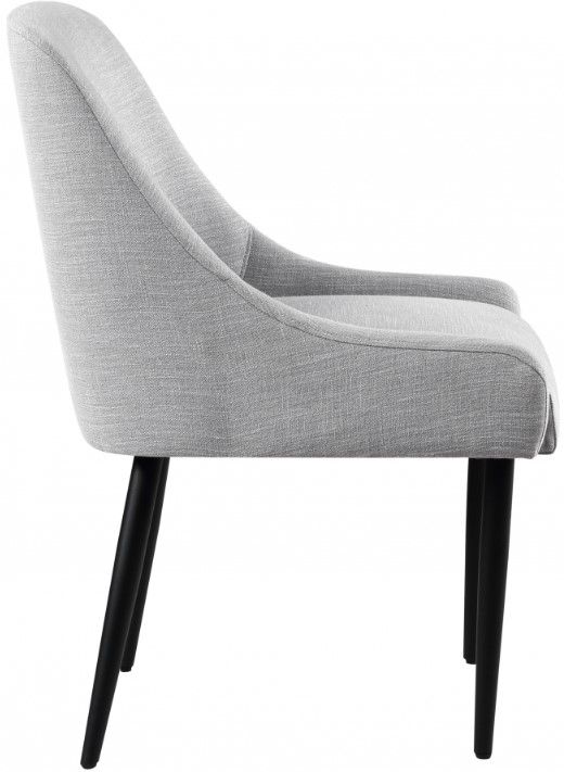 Meridian Furniture Camden Black/Gray Upholstered Dining Side Chair-2