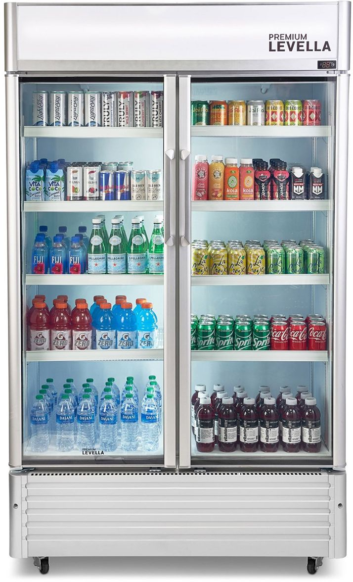 rinaページ Premium Levella® 29 Cu. Ft. Silver Freestanding Beverage